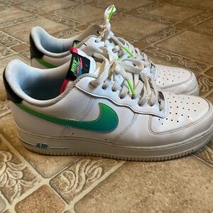 Nike Air Force 1 '07 LV8 White Aquamarine 2020 Men’s Sz 12 designer authentic
